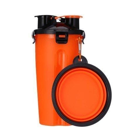 2 In 1Pet Water Bottle Dispenser Travel Portable Dog Cat Drinking Silicone Bowl - Premium Paws