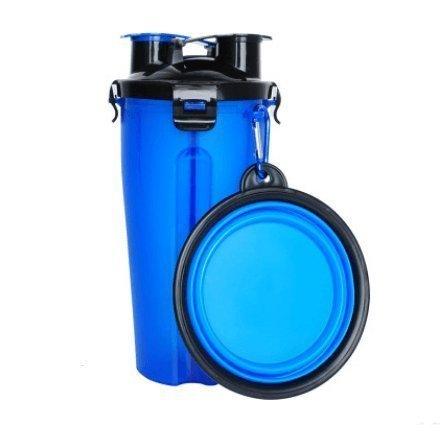 2 In 1Pet Water Bottle Dispenser Travel Portable Dog Cat Drinking Silicone Bowl - Premium Paws