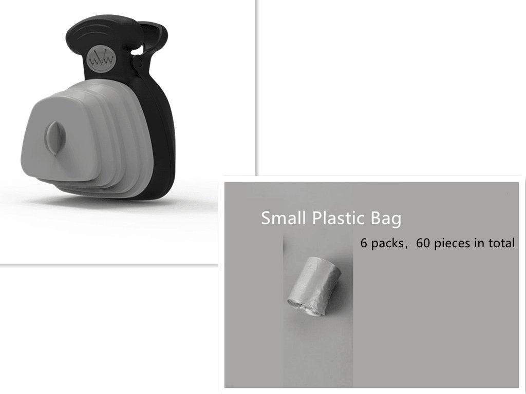 Convenient Travel Poop Bag Dispenser With Foldable Poop Spoon - Premium Paws