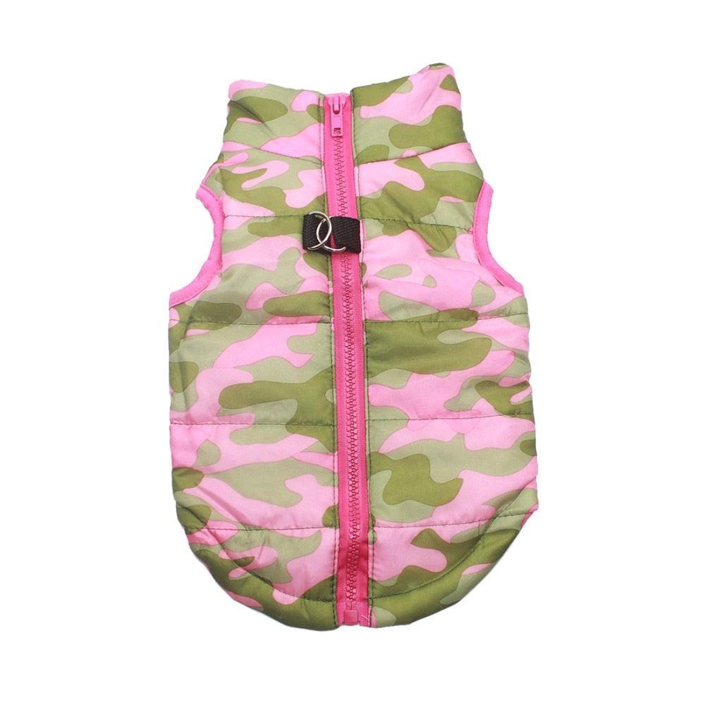 Cozy Striped Pet Jacket With Traction Buckle - Perfect For Autumn And Winter! - Premium Paws