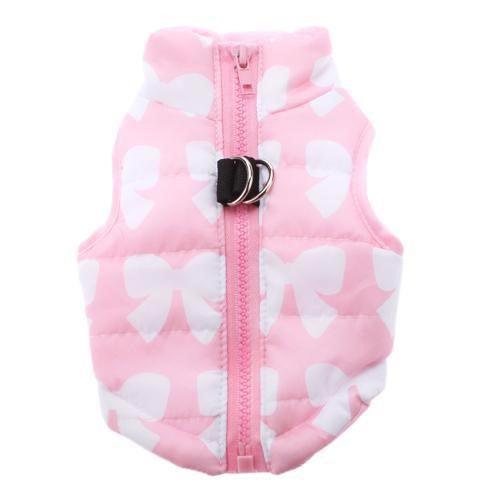 Cozy Striped Pet Jacket With Traction Buckle - Perfect For Autumn And Winter! - Premium Paws