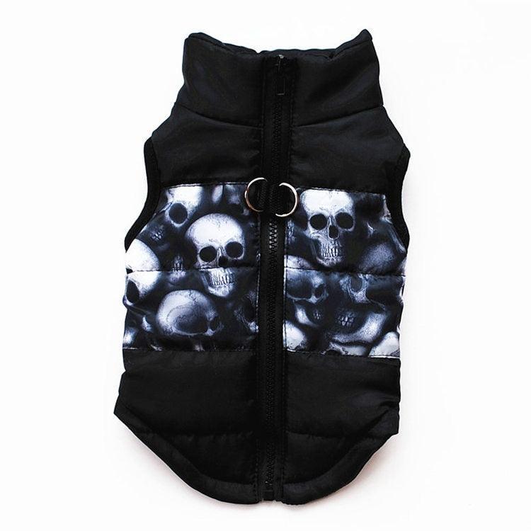 Cozy Striped Pet Jacket With Traction Buckle - Perfect For Autumn And Winter! - Premium Paws