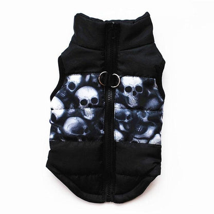 Cozy Striped Pet Jacket With Traction Buckle - Perfect For Autumn And Winter! - Premium Paws