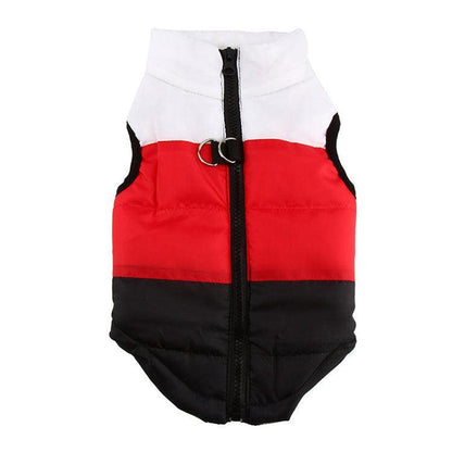 Cozy Striped Pet Jacket With Traction Buckle - Perfect For Autumn And Winter! - Premium Paws