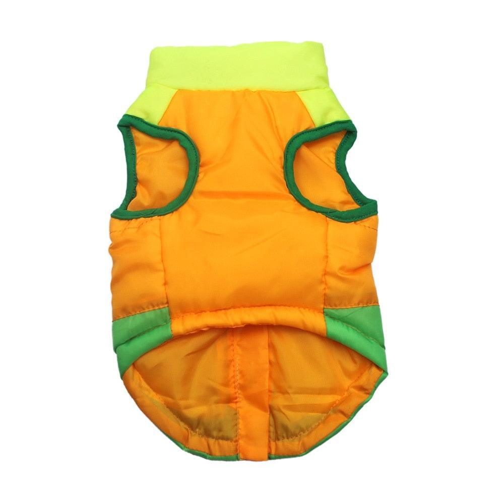 Cozy Striped Pet Jacket With Traction Buckle - Perfect For Autumn And Winter! - Premium Paws