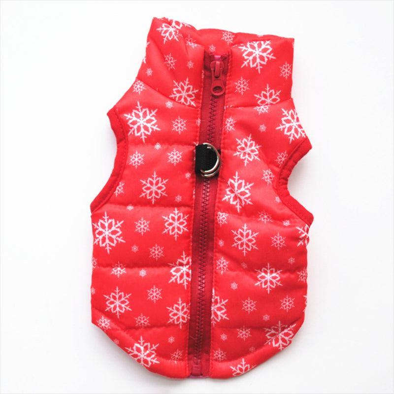 Cozy Striped Pet Jacket With Traction Buckle - Perfect For Autumn And Winter! - Premium Paws