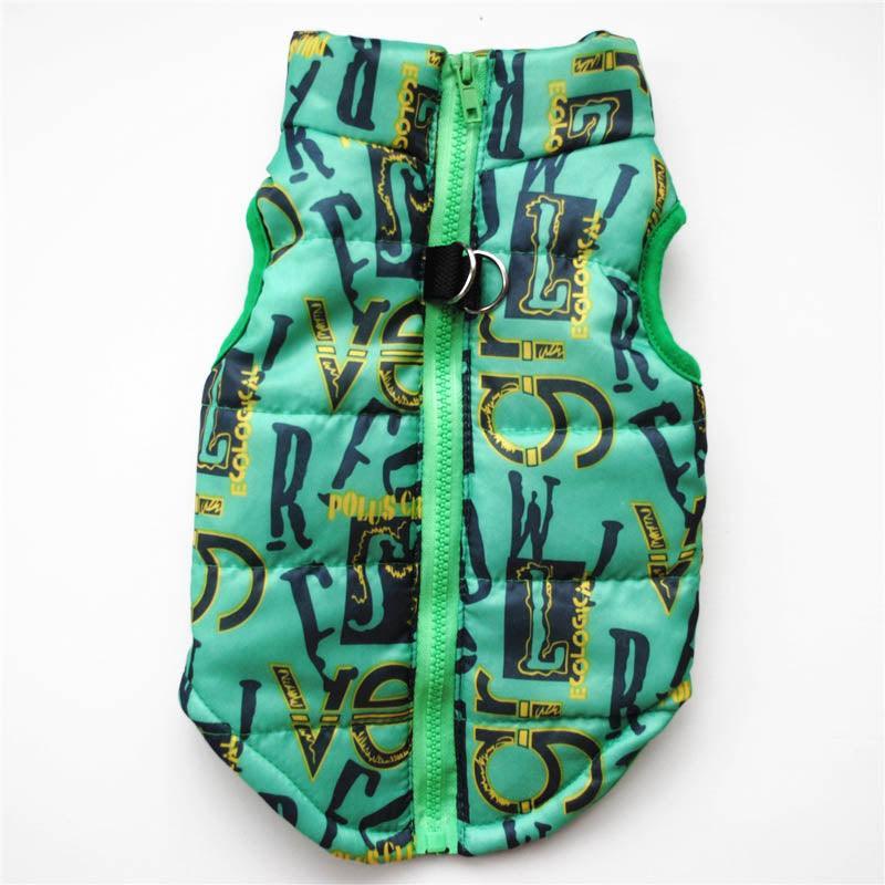 Cozy Striped Pet Jacket With Traction Buckle - Perfect For Autumn And Winter! - Premium Paws