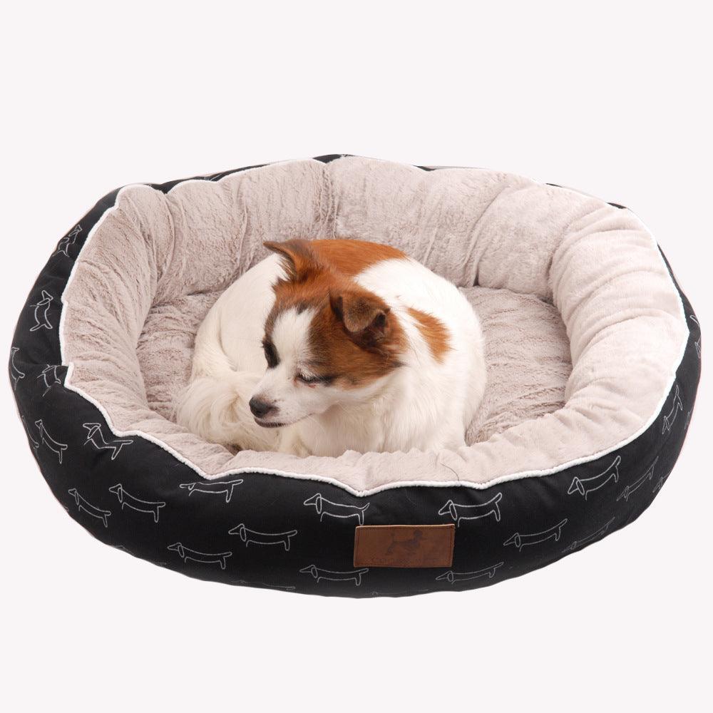 Cozypaws Round Dog Bed - Premium Paws