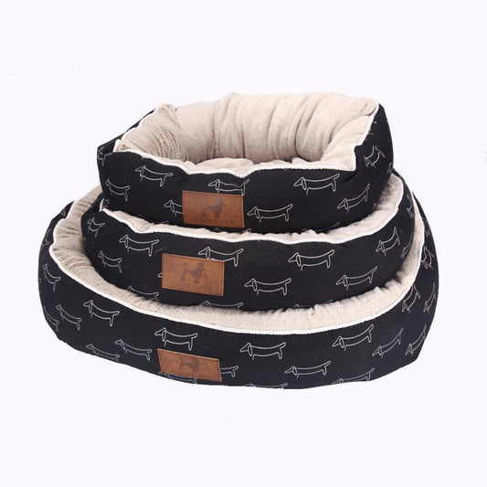 Cozypaws Round Dog Bed - Premium Paws