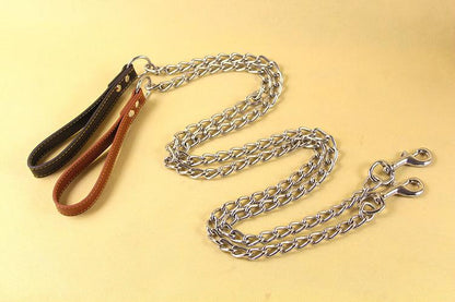 Durable Dog Leash With Anti - Bite Chain - Secure And Stylish Walks For Your Pup! - Premium Paws