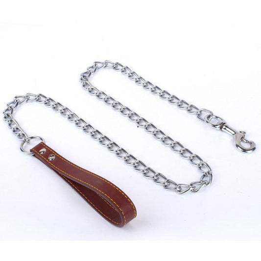 Durable Dog Leash With Anti - Bite Chain - Secure And Stylish Walks For Your Pup! - Premium Paws