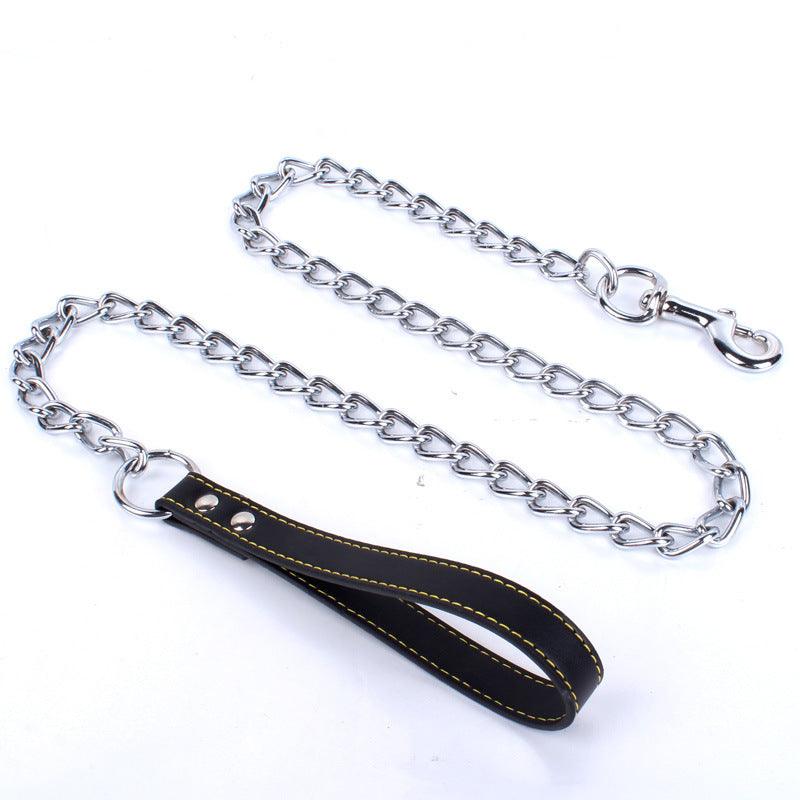 Durable Dog Leash With Anti - Bite Chain - Secure And Stylish Walks For Your Pup! - Premium Paws