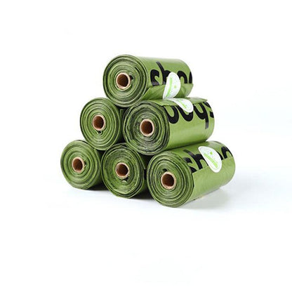 Eco - Friendly Pet Waste Bag Set: Convenient, Biodegradable, And Dispenser Included - Premium Paws