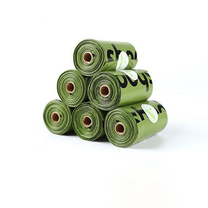 Eco - Friendly Pet Waste Bag Set: Convenient, Biodegradable, And Dispenser Included - Premium Paws