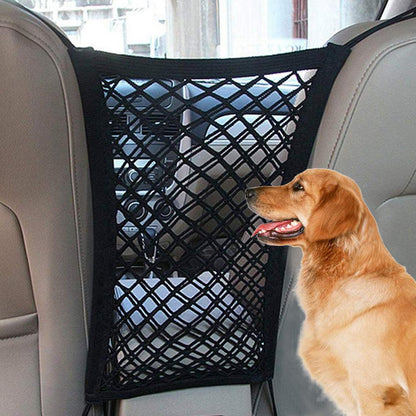 Flexible Car Pet Fence: Secure Travel Isolation Mesh For Dogs And Kids - Premium Paws