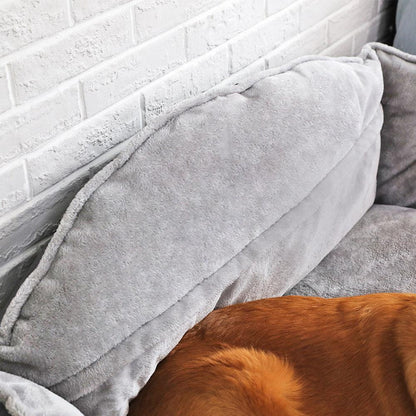 Luxury Pet Haven: Plush Polyester Sofa Bed For Dogs - Premium Paws