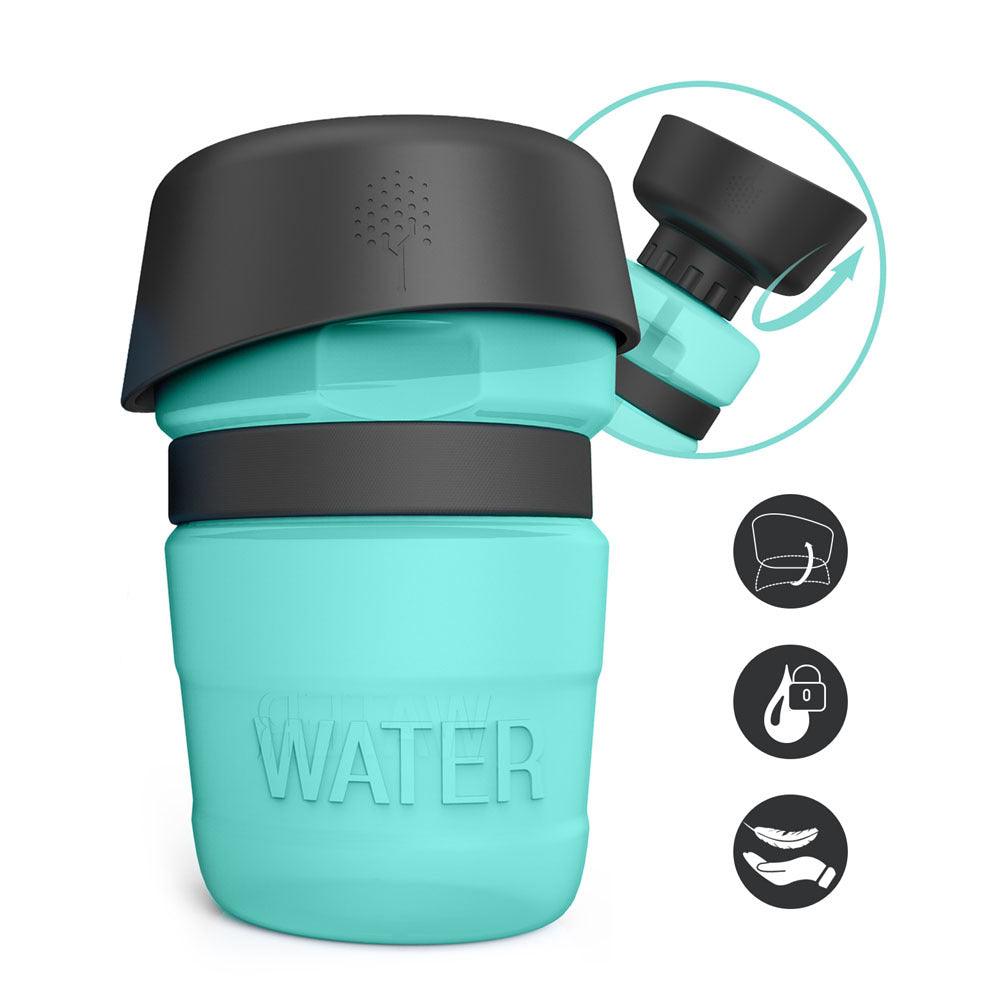 Pet Oasis: Foldable Dog Travel Water Bottle And Dispenser - Premium Paws