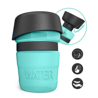 Pet Oasis: Foldable Dog Travel Water Bottle And Dispenser - Premium Paws