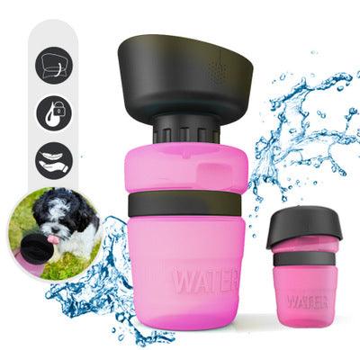Pet Oasis: Foldable Dog Travel Water Bottle And Dispenser - Premium Paws