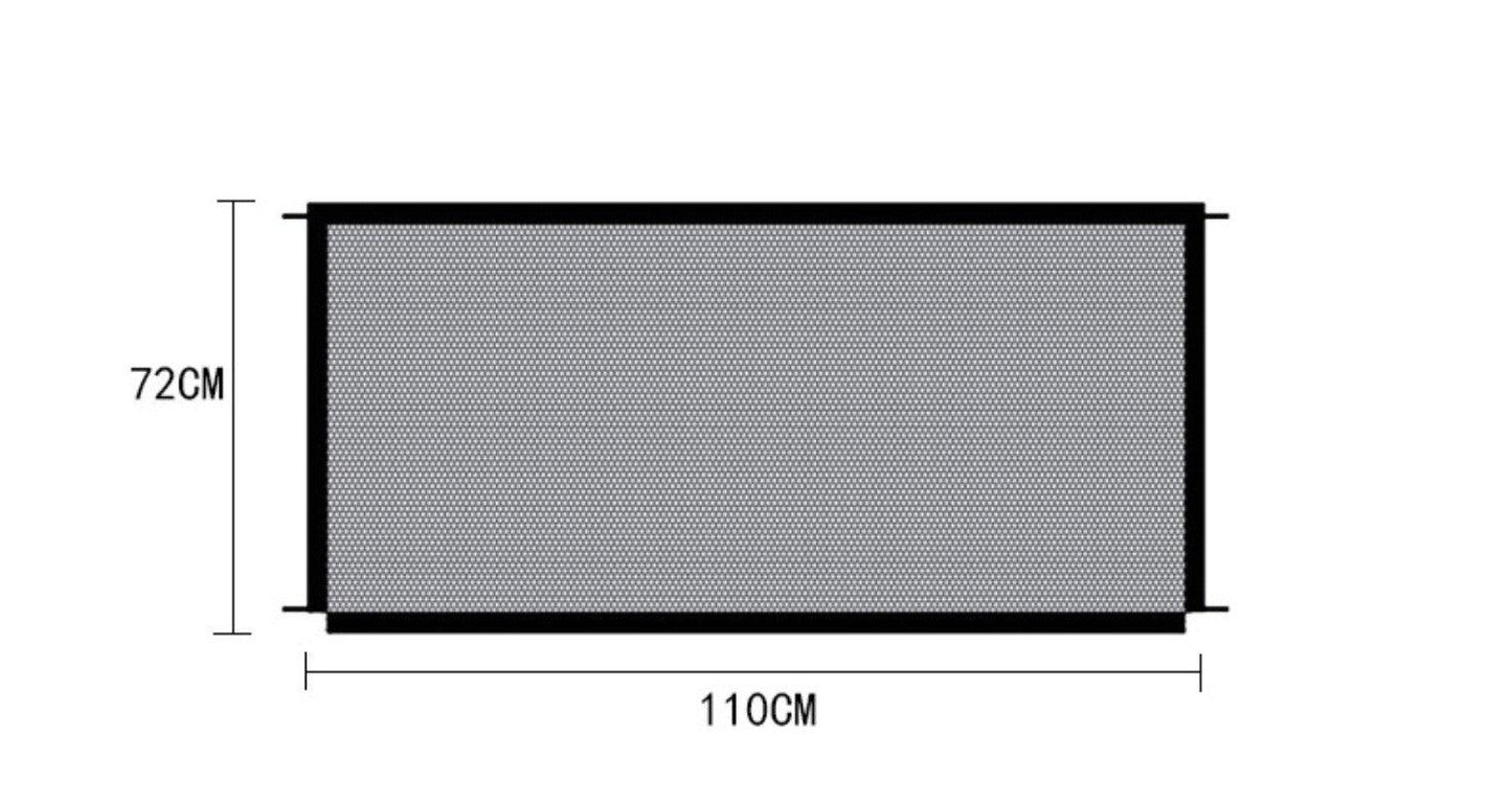 Portable Pet Safety Fence - Transparent Isolation Net For Cars, Windows, And Balconies - Premium Paws