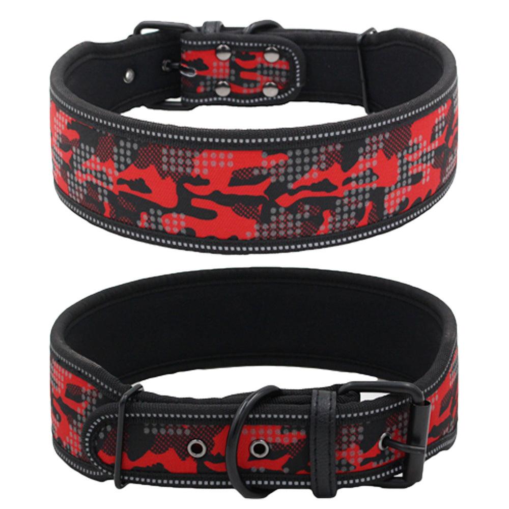Reflective Camouflage Adventure Dog Collar - Premium Paws