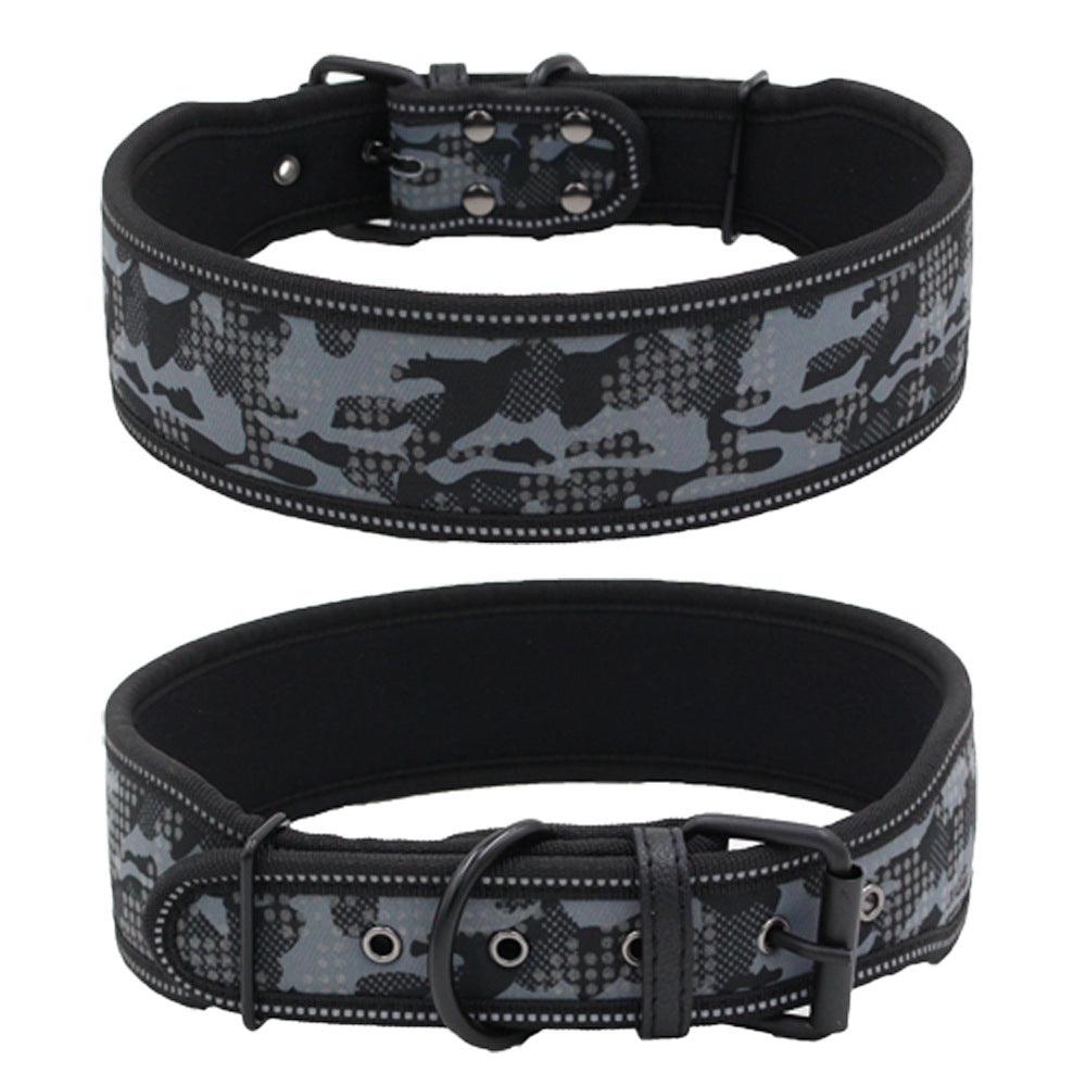 Reflective Camouflage Adventure Dog Collar - Premium Paws
