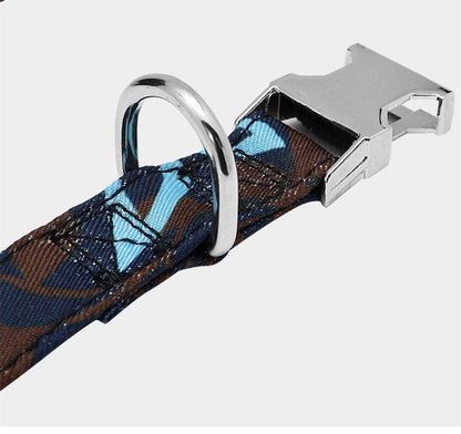 Reflective Wave Point Dog Collar: High Visibility, Adjustable, And Stylish - Premium Paws