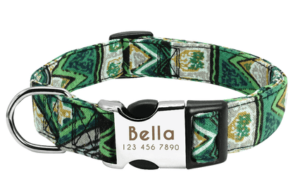 Reflective Wave Point Dog Collar: High Visibility, Adjustable, And Stylish - Premium Paws