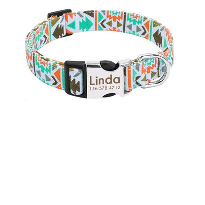 Reflective Wave Point Dog Collar: High Visibility, Adjustable, And Stylish - Premium Paws