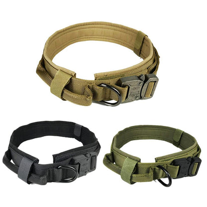 Tactical Nylon Dog Collar With Double Protection - Premium Paws