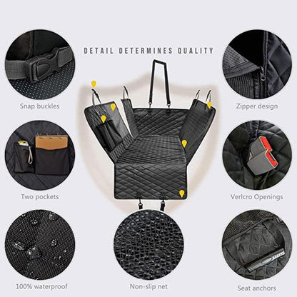 Waterproof Mesh Window Car Pet Seat Cover: Ultimate Protection For Your Furry Travel Companion - Premium Paws